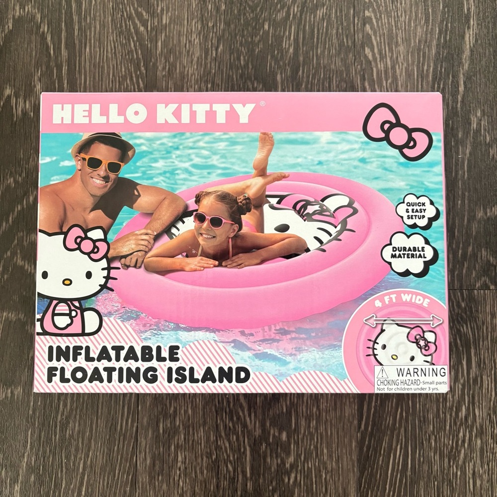 Hello Kitty Pink Inflatable Floating Island - Picture 5 of 10